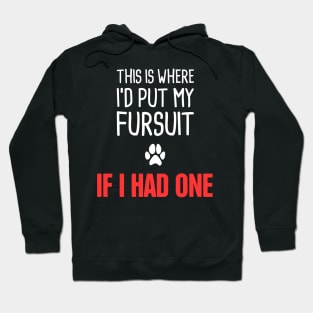 Funny Anthro Furry Fandom Fursuit Con Gift Hoodie